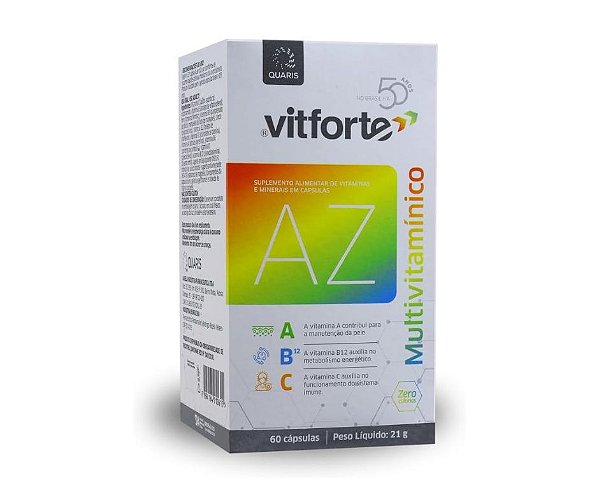 Vitforte vitamina A - Z - multivitamínico 60 caps
