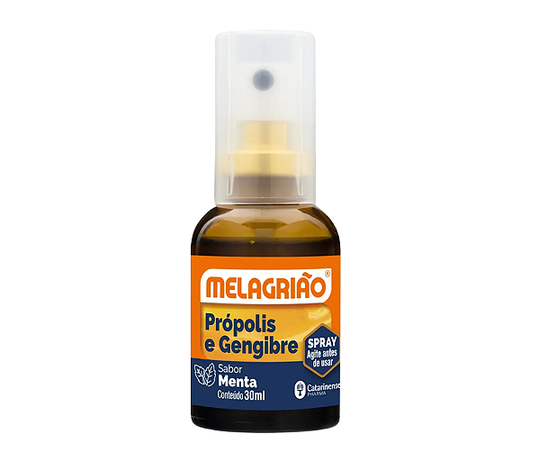 Melagriao Spray - Propolis e Gengibre - Sabor: Menta 30ml