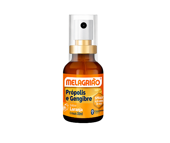 Melagriao Spray - Propolis e Gengibre - Sabor: Laranja 30ml