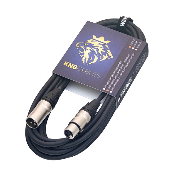 Cabo Para Microfone Balanceado XLR / XLR 10 Metros Mcb-10 Kng Wireconex