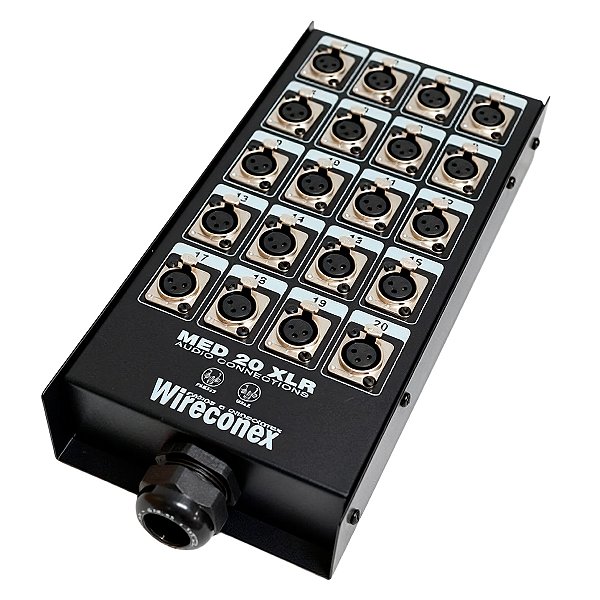 Painel Medusa 20 Vias XLR Com Conectores Wireconex