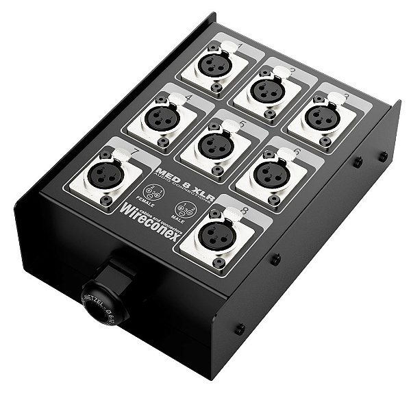 Painel Medusa 08 Vias XLR Com Conectores Wireconex