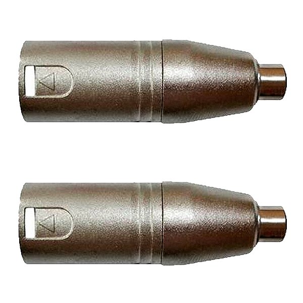 Kit 2 Adaptadores RCA Fêmea / XLR Macho Wc 245 Ad Wireconex