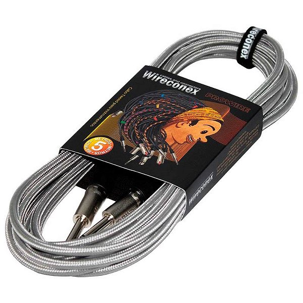 Cabo Instrumentos  P10 5 Metros Tweedwci-sv 05 Wci-sv Prata Wireconex