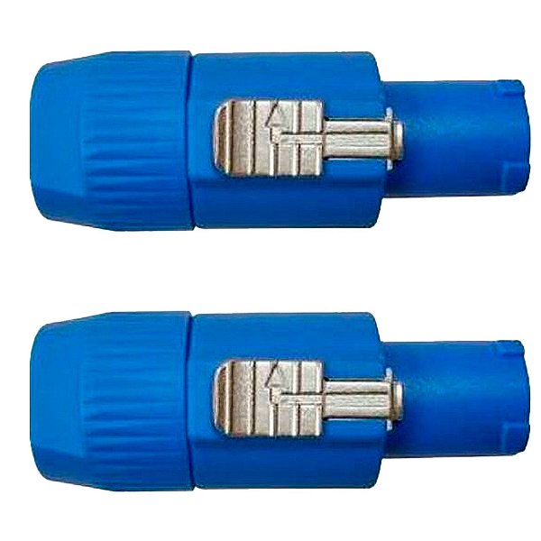 Kit 2 Conectores Para Cabo Fêmea AC Azul Wc 3 Wireconex