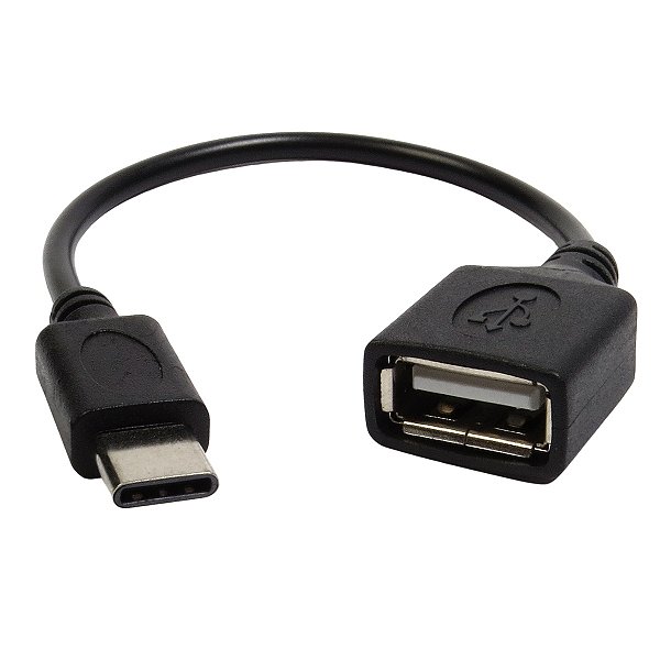 Cabo OTG USB Tipo C Macho para USB Fêmea 15cm Storm