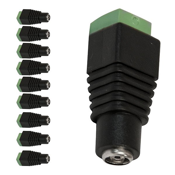 Kit com 10 Conectores Jack P4 com Borne Storm