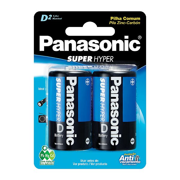 Pilha Comum D Grande Sm-2 Um-1shs128 Panasonic