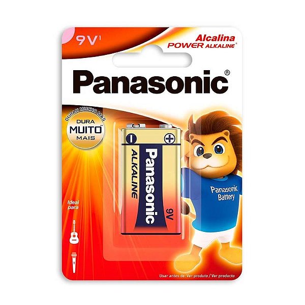 Bateria Alcalina 9v Sm-1 6lf22xab/1b24 Panasonic