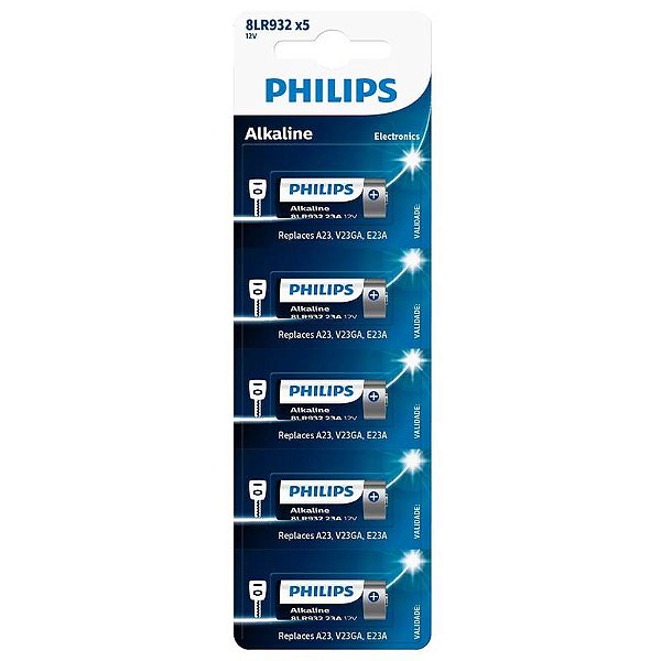 Kit com 5 Baterias 12V (8LR932P5B/59) Philips