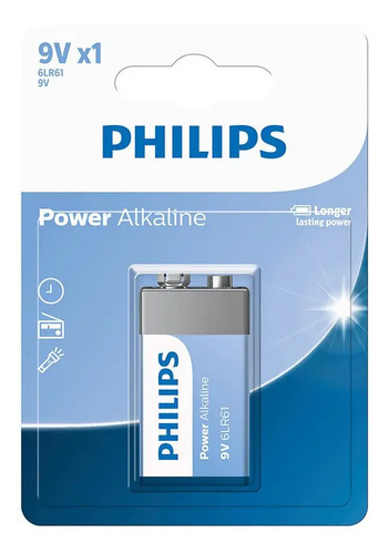 Bateria Alcalina 9V Philips
