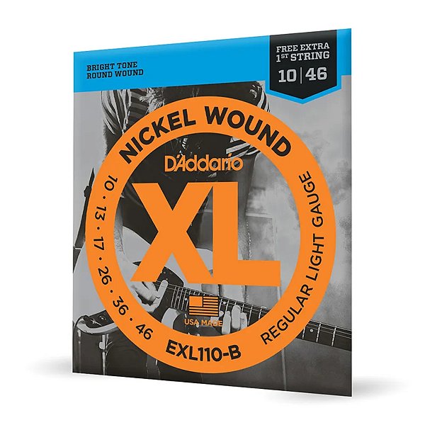 Corda Guitarra 10-46 Corda Extra PL010 XL EXL110-B D Addario