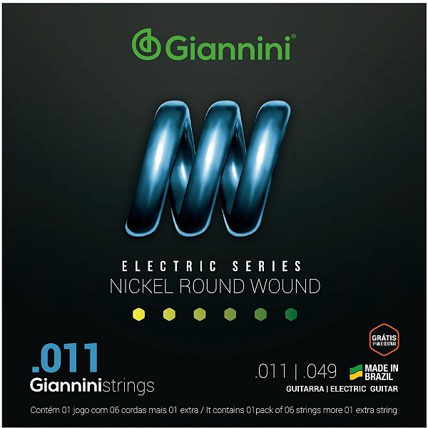 Encordoamento Guitarra Niquel 0.011 Geegst.11 Giannini