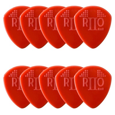 Kit com 10 Palhetas Grl At-r16142 Rio Ii (vermelho) R21026 Bori