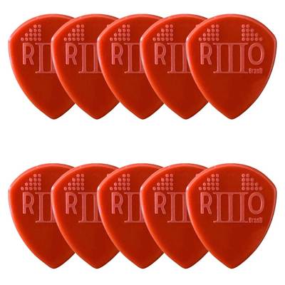Kit com 10 Palhetas Grl At-r16144 Rio Iii (vermelho) R21027 Bori