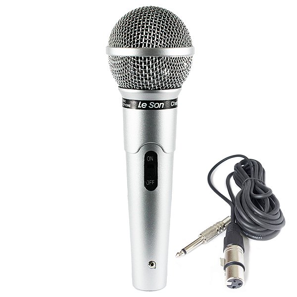 Microfone Prata Mc200 Leson