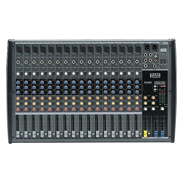 Mesa Som 16 Canais Analógica Usb Cmx016 Mark Audio