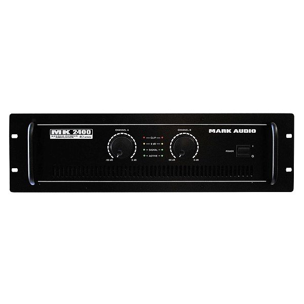 Amplificador De Potência 400 W Rms - Mk 2400 Mark Audio