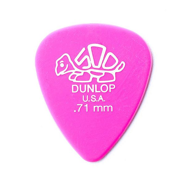 Kit com 6 Palhetas Delrin 500 0,71mm (1802) 41r.71 Dunlop