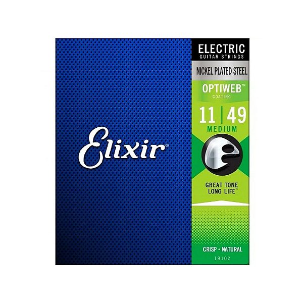 Encordoamento 011 Medium P/ Guitarra Optiweb (12094) 19102 Elixir