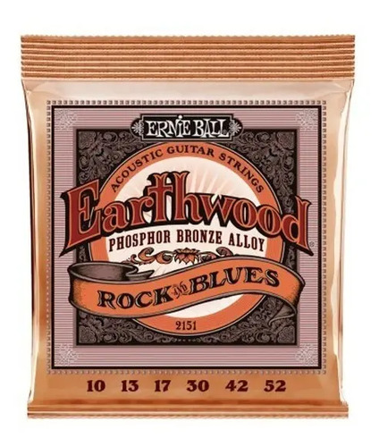 Cordas Para Violão 010"052" Aço Earthwood P02151 Ernie Ball