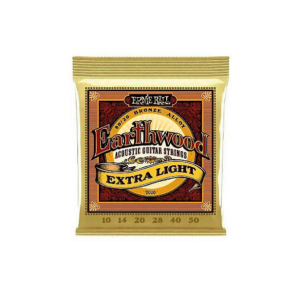 Corda Violão Aço Earthwood 80/20 010-050 P02006 Ernie Ball