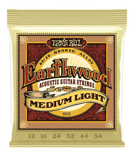 Corda Violão Aço Earthwood 80/20 012-054 P02003 Ernie Ball