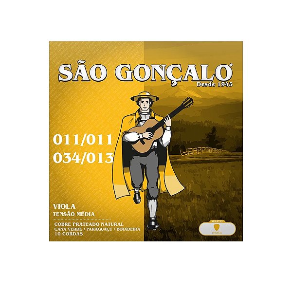 Enc Viola Cebolao Re Cobre Prata Tensao Media .011 (16703) São Gonçalo