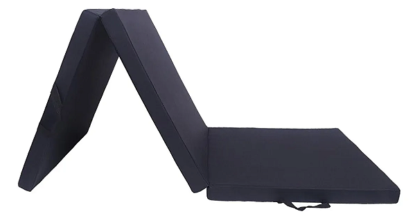 Tapete para exercício dobrável com alça (3 partes)