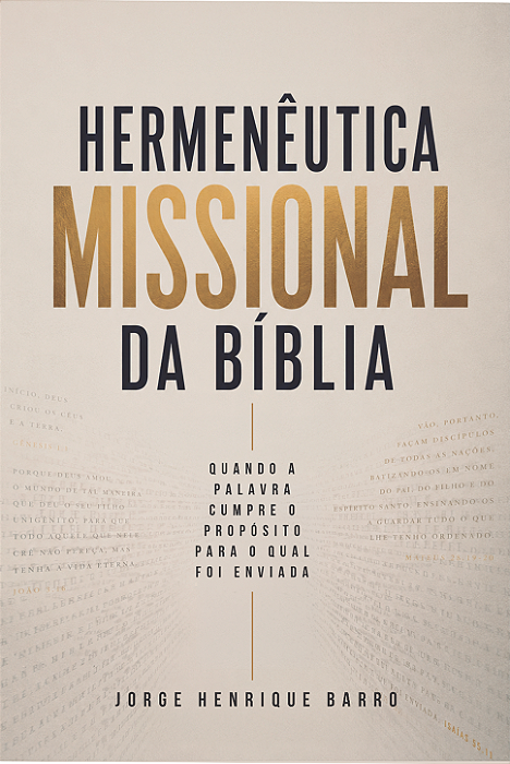 HERMENÈUTICA MISSIONAL DA BÍBLIA