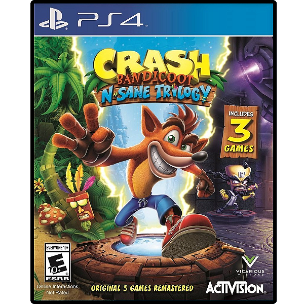 Crash Bandicoot N'Sane Trilogy PS4 - Mídia Digital