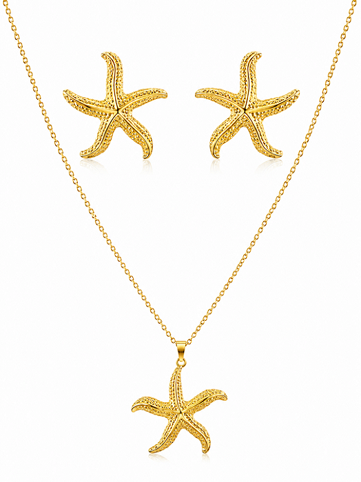 Conjunto Estrela do Mar- aço inoxidável