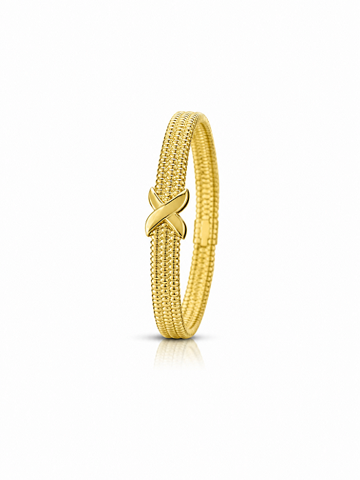 Bracelete X- aço inoxidável