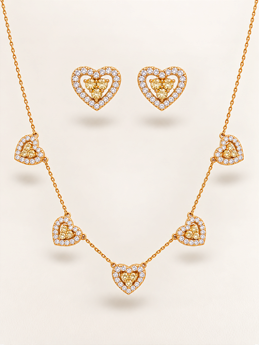 Conjunto Chocker - citrino