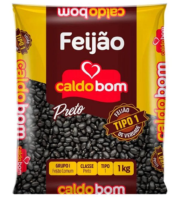 Feijao Caldo Bom Preto 1KG