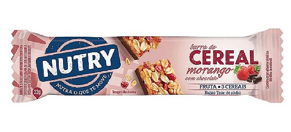 Barra de Cereal Nutry Morango 22G
