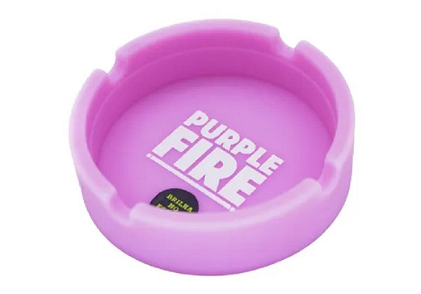 Cinzeiro de Silicone Purple Fire Redondo Rosa