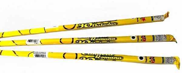 Foguete Candela Bastao Amarelo 30tiros