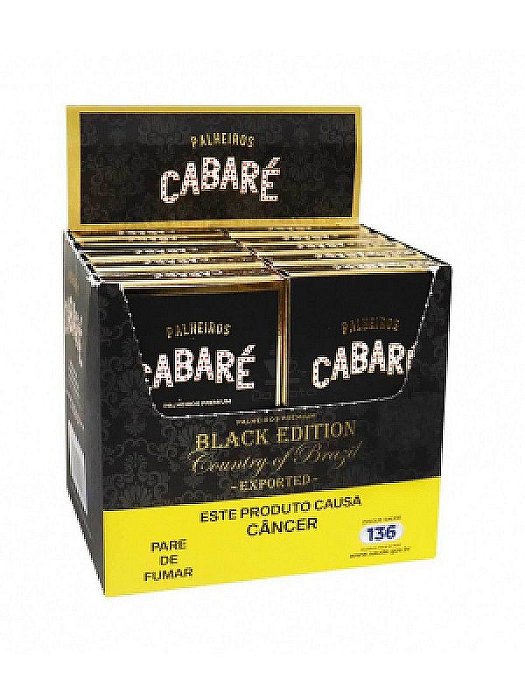 Palheiro Cabare Black Edition C/ 20 Und