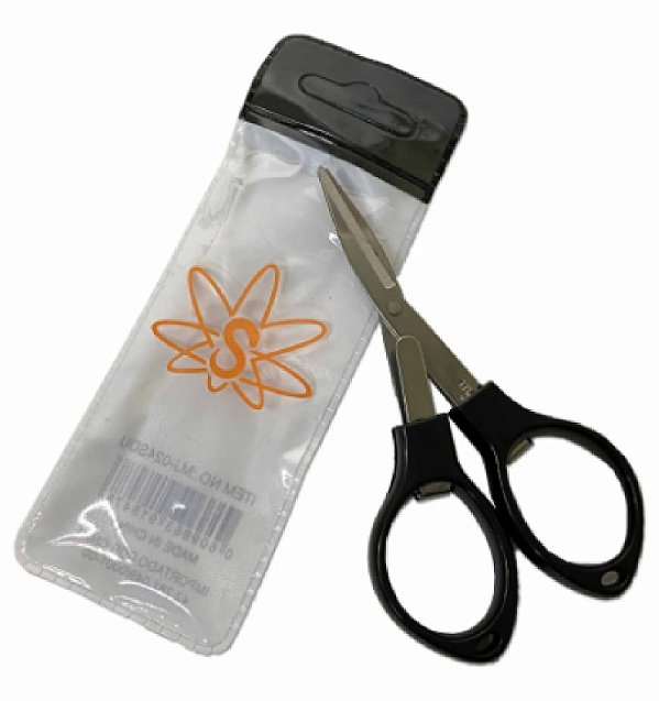 Tesoura Sadhu Dobravel Plastico Preto