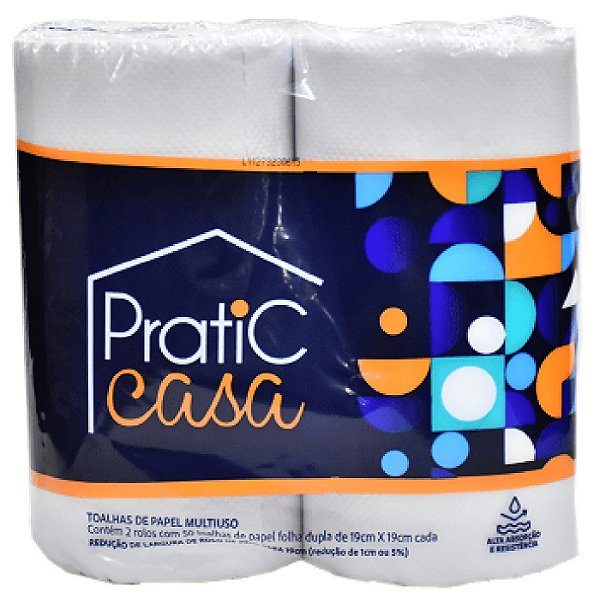 Papel Toalha Pratic Casa 2und