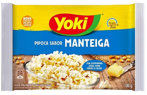 Pipoca Microondas Yoki Manteiga 100G