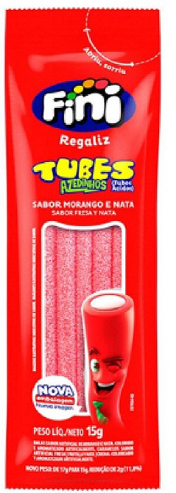 Fini Tubes Azedinho Morango 15G