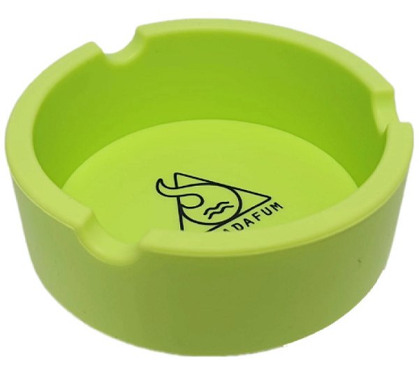 Cinzeiro de Silicone Squadafum Redondo Verde