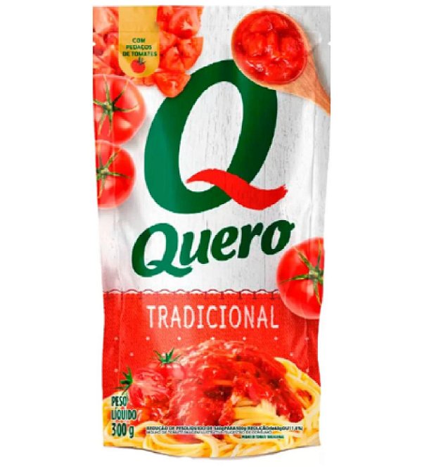 Molho de Tomate Quero Tradicional 300G
