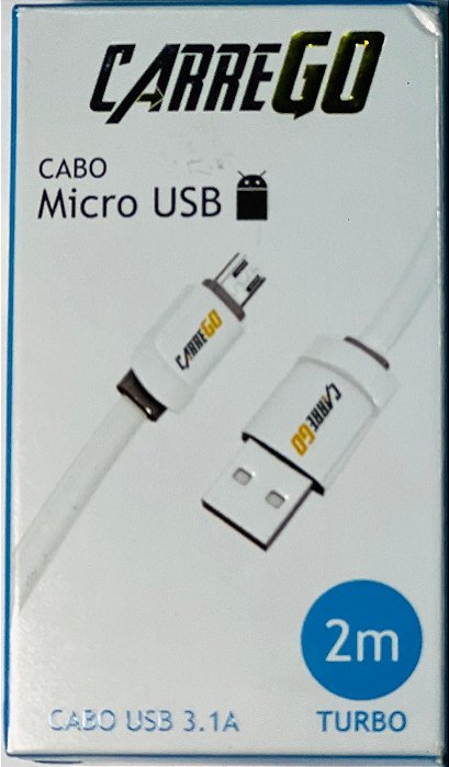 Cabo Micro Usb Carrego 2mt