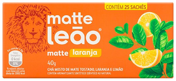 Cha Mate Leao Sache Laranja 40G