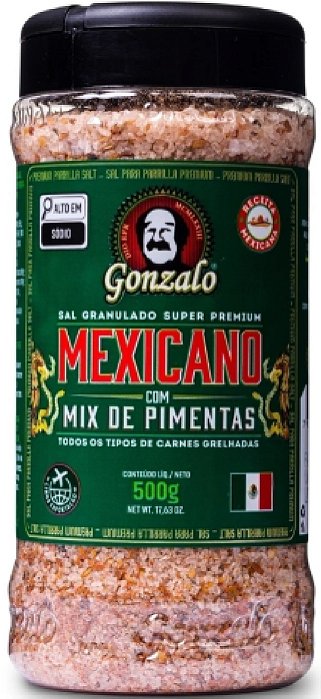Sal de Parriilla Mexicano MIX de Pimentas Gonzalo 500G
