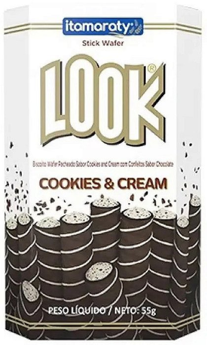 Look Wafer Cookies e Cream 55G