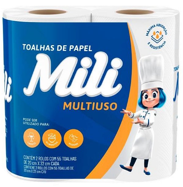 Papel Toalha Mili 2und